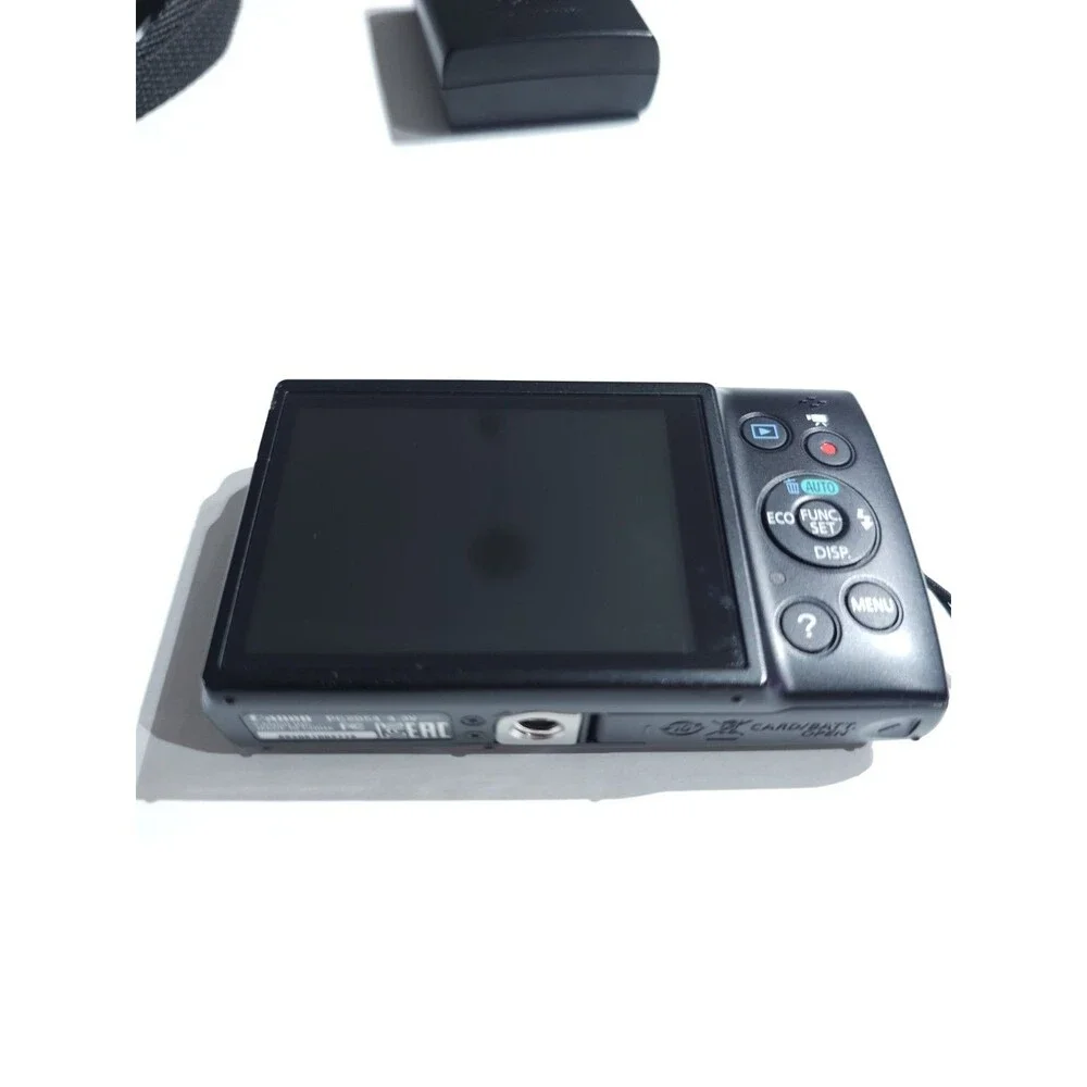 Canon PowerShot ELPH 150 IS Black Digital Camera 10x 20MP Bundle TESTED WORKS